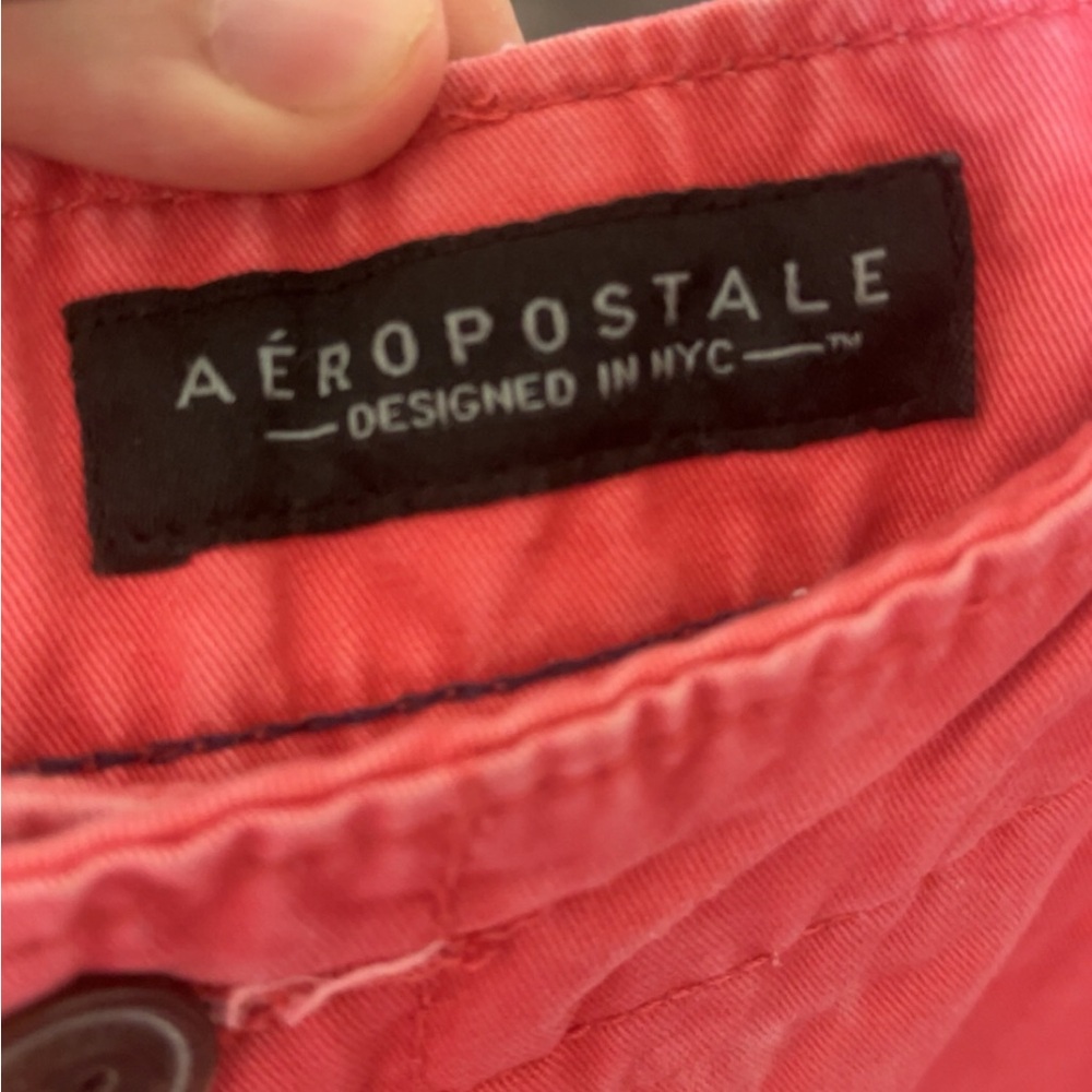 Aeropostale Womens Hot Pink Shorts 100% Cotton Size 31 - Picture 4 of 5